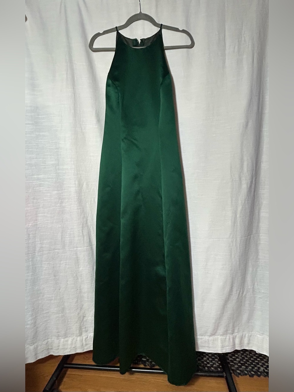 Classic Elegant Emerald Green Formal Maxi Dress bridesmaid wedding